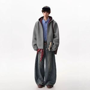 Men’s Contrast Zipper Hooded Cardigan - MRC STOREHoodieMy StoreMen’s Contrast Zipper Hooded Cardigan My Store MRC STORECJWY249118507GTBlackL