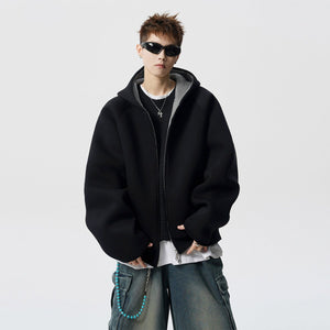 Men’s Contrast Zipper Hooded Cardigan - MRC STOREHoodieMy StoreMen’s Contrast Zipper Hooded Cardigan My Store  42.00MRC STORECJWY249118507GTBlackL