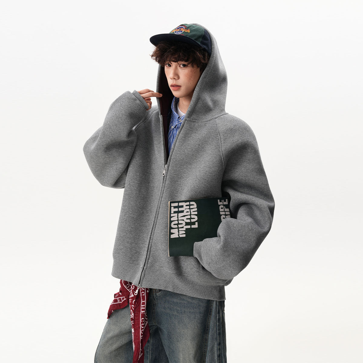 Men’s Contrast Zipper Hooded Cardigan - MRC STOREHoodieMy StoreMen’s Contrast Zipper Hooded Cardigan My Store  42.00MRC STORECJWY249118502BYGrayL