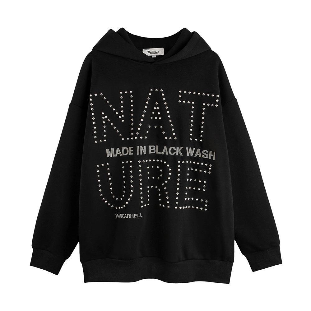 Men's European and American Style Hot Drilling Letter Loose Sweatshirt - Hooded Cotton Blend with Wool Liner - MRC STOREHoodieMy StoreMen's European and American Style Hot Drilling Letter Loose Sweatshirt - Hooded Cotton Blend with Wool Liner - MRC STOREMRC STORECJWY195827202BYPurpleL