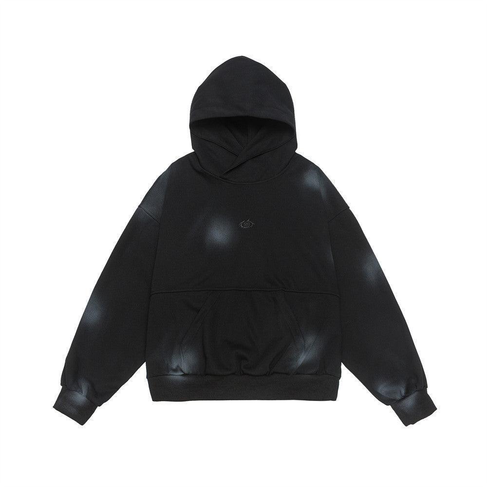 Splash Ink Hooded Pullover – Loose Sweater - MRC STOREHoodieMy StoreSplash - Ink Spray Paint Loose Hooded Pullover Sweater - Street Fashion for Youth in Pink, White, & Black - MRC STOREMRC STORECJWY210729511KPBlackL