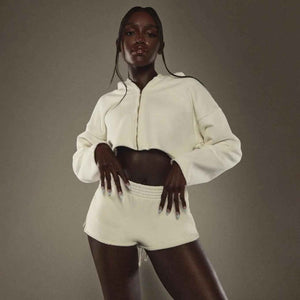 Hooded Navel Top - MRC STOREHoodieMy StoreHooded Navel TopMRC STORECJLS196270203CXWhiteL