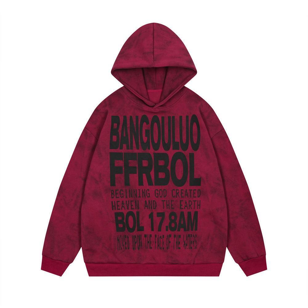 Hip Hop Retro English Letters Hooded Sweater for Men - Loose Fit Pullover in Red & Yellow - MRC STOREHoodieMy StoreHip Hop Retro English Letters Hooded Sweater for Men - Loose Fit Pullover in Red & Yellow - MRC STOREMRC STORECJWY210101903CXRedL