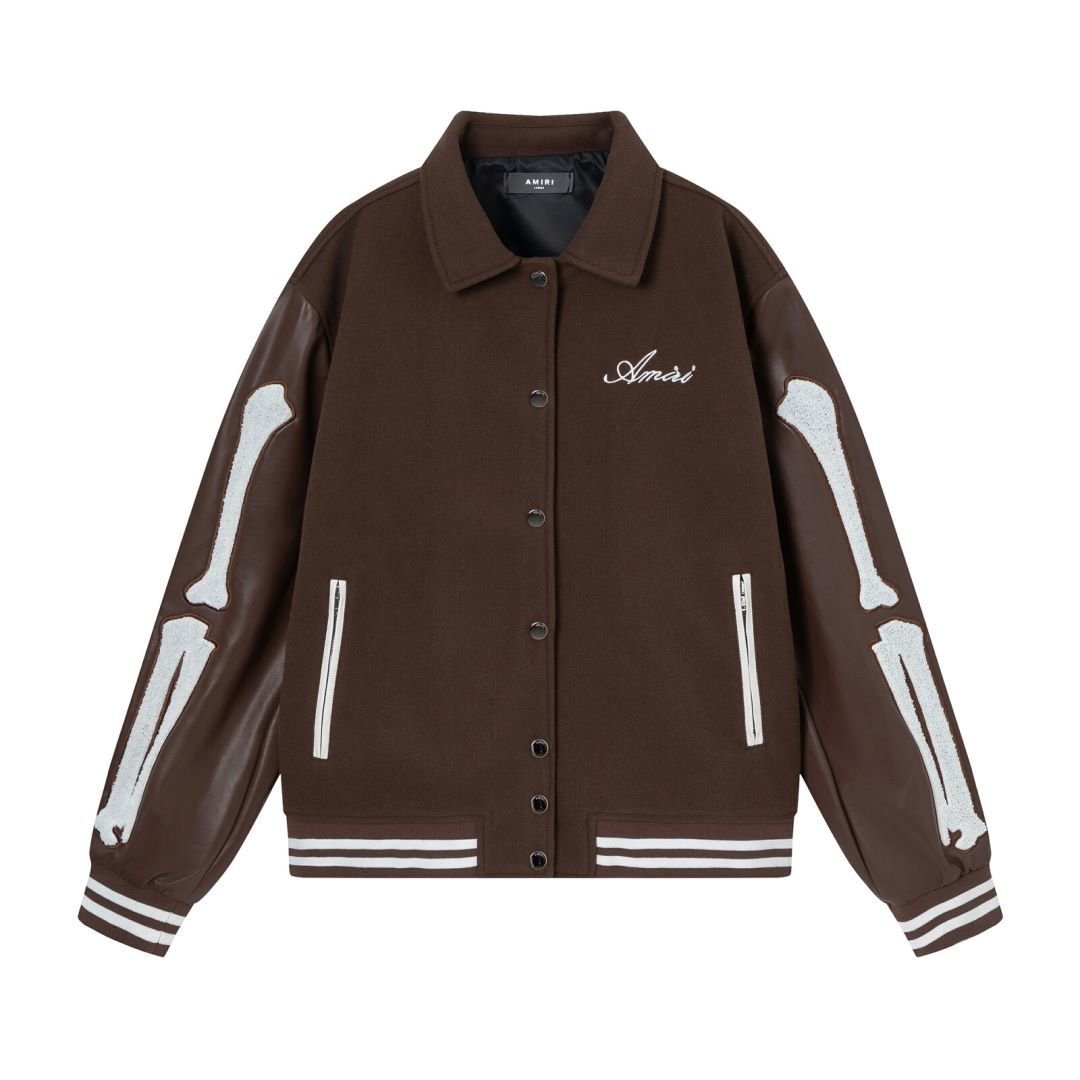 Men’s Woolen Jacket - Bone Embroidered Style - MRC STOREJacketsMy StoreMen’s Woolen Jacket - Bone Embroidered Style My Store  81.72MRC STORECJXZ240022007GTBrownL