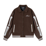 Men’s Woolen Jacket - Bone Embroidered Style - MRC STOREJacketsMy StoreMen’s Woolen Jacket - Bone Embroidered Style My Store  81.72MRC STORECJXZ240022007GTBrownL