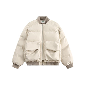 Unisex PU Stitching Cotton - Padded Jacket - MRC STOREJacketsMy StoreUnisex PU Stitching Cotton - Padded Jacket My Store  90.00MRC STORECJPK249059902BYBeigeL