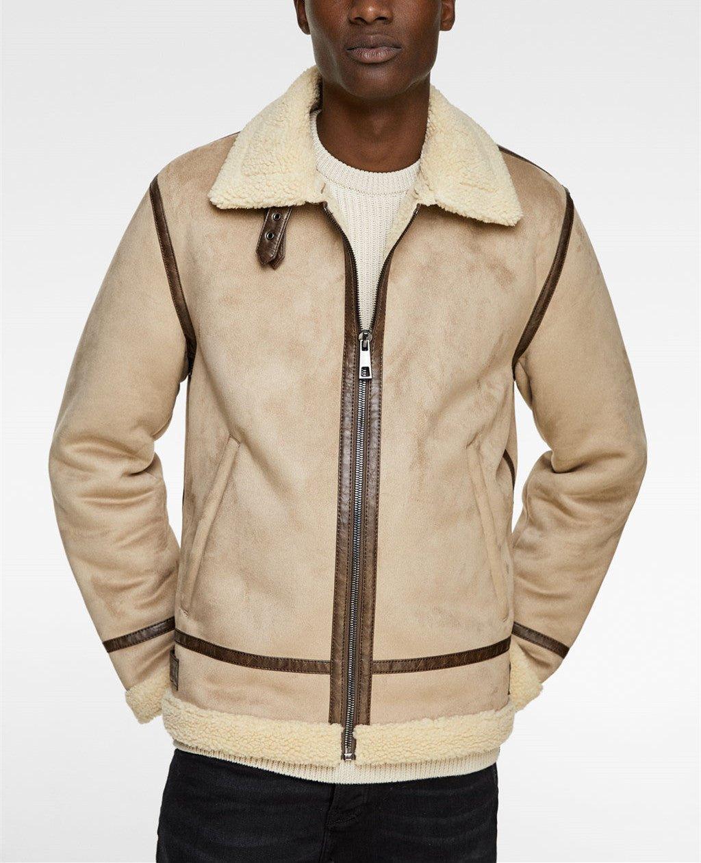 Suede Lapel Jacket – Soft Winter Coat with Casual Elegance in Solid Colors - MRC STOREJacketsMy StoreSuede Lapel Jacket – Soft Winter Coat with Casual Elegance in Solid Colors - MRC STOREMRC STORECJXZ201375507GTBeigeL