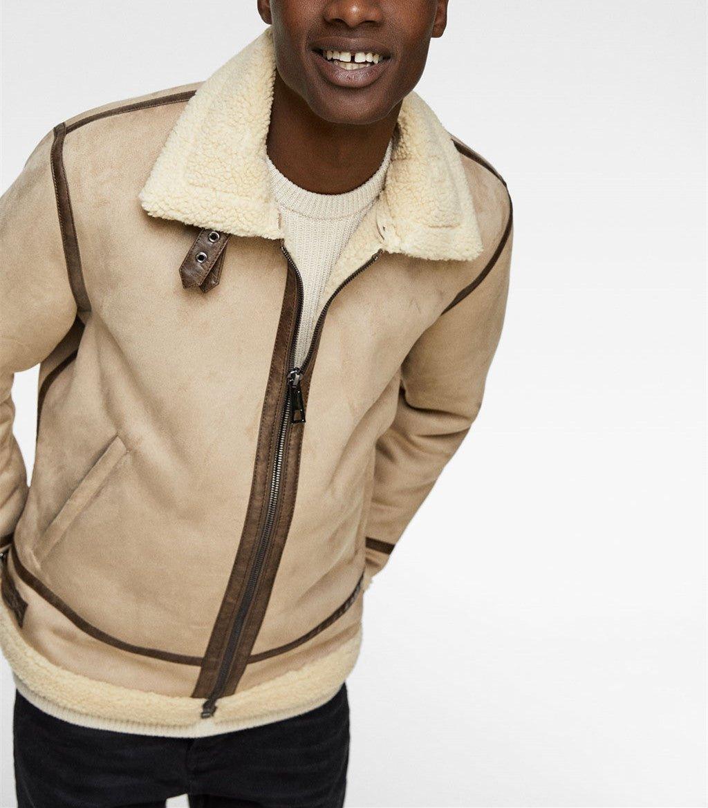 Suede Lapel Jacket – Soft Winter Coat with Casual Elegance in Solid Colors - MRC STOREJacketsMy StoreSuede Lapel Jacket – Soft Winter Coat with Casual Elegance in Solid Colors - MRC STOREMRC STORECJXZ201375507GTBeigeL
