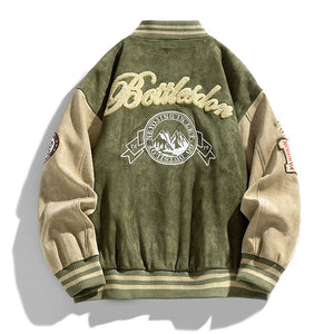 American Retro Loose Letter Baseball Jacket - MRC STOREJacketsMy StoreAmerican Retro Loose Letter Baseball JacketMRC STORECJXZ225204304DWBlack2XL