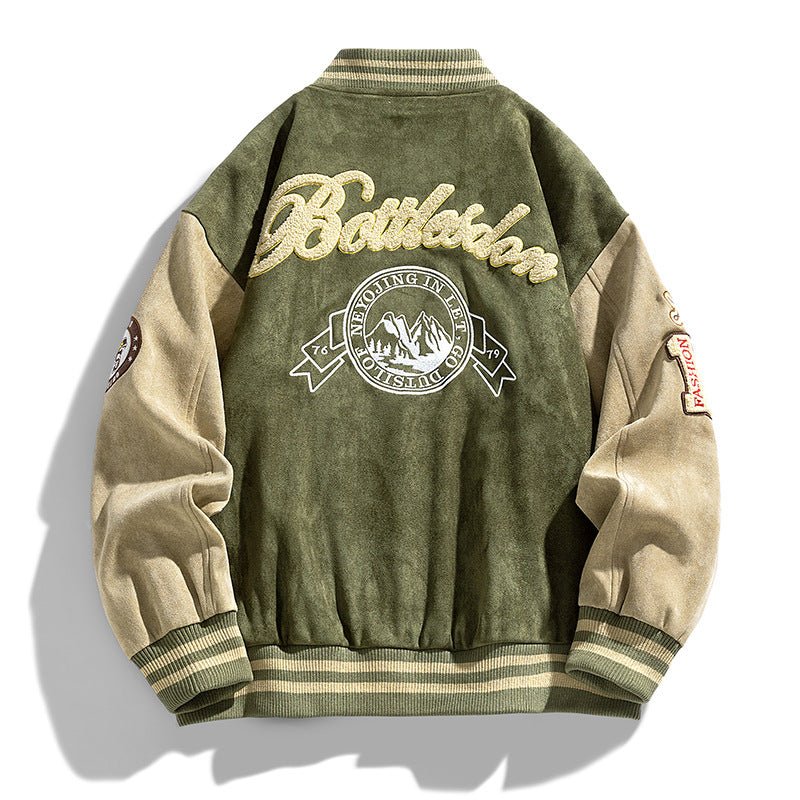 American Retro Loose Letter Baseball Jacket - MRC STOREJacketsMy StoreAmerican Retro Loose Letter Baseball JacketMRC STORECJXZ225204304DWBlack2XL