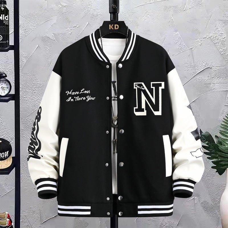 Men's jacket Loose - Fitting Spring and Autumn Jacket – Lightweight Printed Cotton Blend Top with Polyester Lining for Casual Style - MRC STOREJacketsMy StoreMen's jacket Loose - Fitting Spring and Autumn Jacket – Lightweight Printed Cotton Blend Top with Polyester Lining for Casual Style - MRC STOREMRC STORECJYD225955805EVBlack2XL