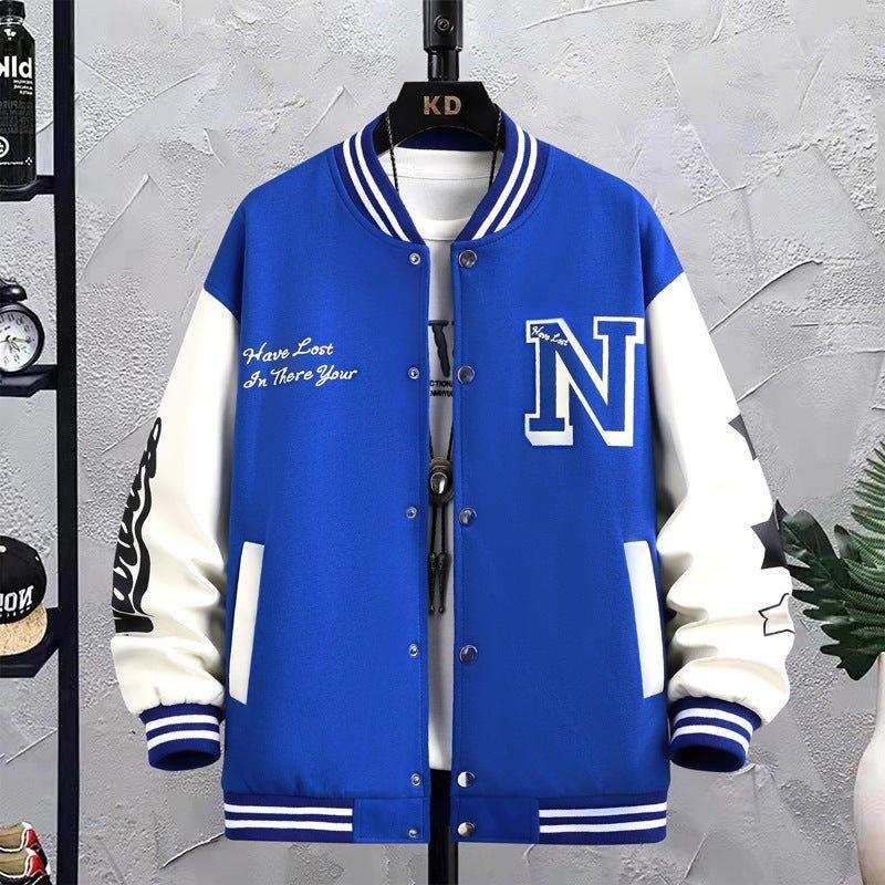 Men's jacket Loose - Fitting Spring and Autumn Jacket – Lightweight Printed Cotton Blend Top with Polyester Lining for Casual Style - MRC STOREJacketsMy StoreMen's jacket Loose - Fitting Spring and Autumn Jacket – Lightweight Printed Cotton Blend Top with Polyester Lining for Casual Style - MRC STOREMRC STORECJYD225955811KPBlue2XL