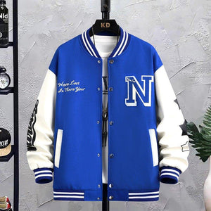 Men's jacket Loose - Fitting Spring and Autumn Jacket – Lightweight Printed Cotton Blend Top with Polyester Lining for Casual Style - MRC STOREJacketsMy StoreMen's jacket Loose - Fitting Spring and Autumn Jacket – Lightweight Printed Cotton Blend Top with Polyester Lining for Casual Style - MRC STOREMRC STORECJYD225955811KPBlue2XL