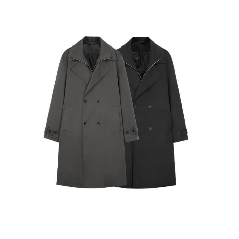 Double Breasted Men's Over the Knee Trench Coat - MRC STOREJacketsMy StoreDouble Breasted Men's Over the Knee Trench Coat – High Grade Elegance - MRC STOREMRC STORECJYD219827307GTBlackL