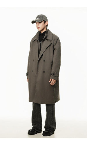 Double Breasted Men's Over the Knee Trench Coat - MRC STOREJacketsMy StoreDouble Breasted Men's Over the Knee Trench Coat – High Grade Elegance - MRC STOREMRC STORECJYD219827307GTBlackL