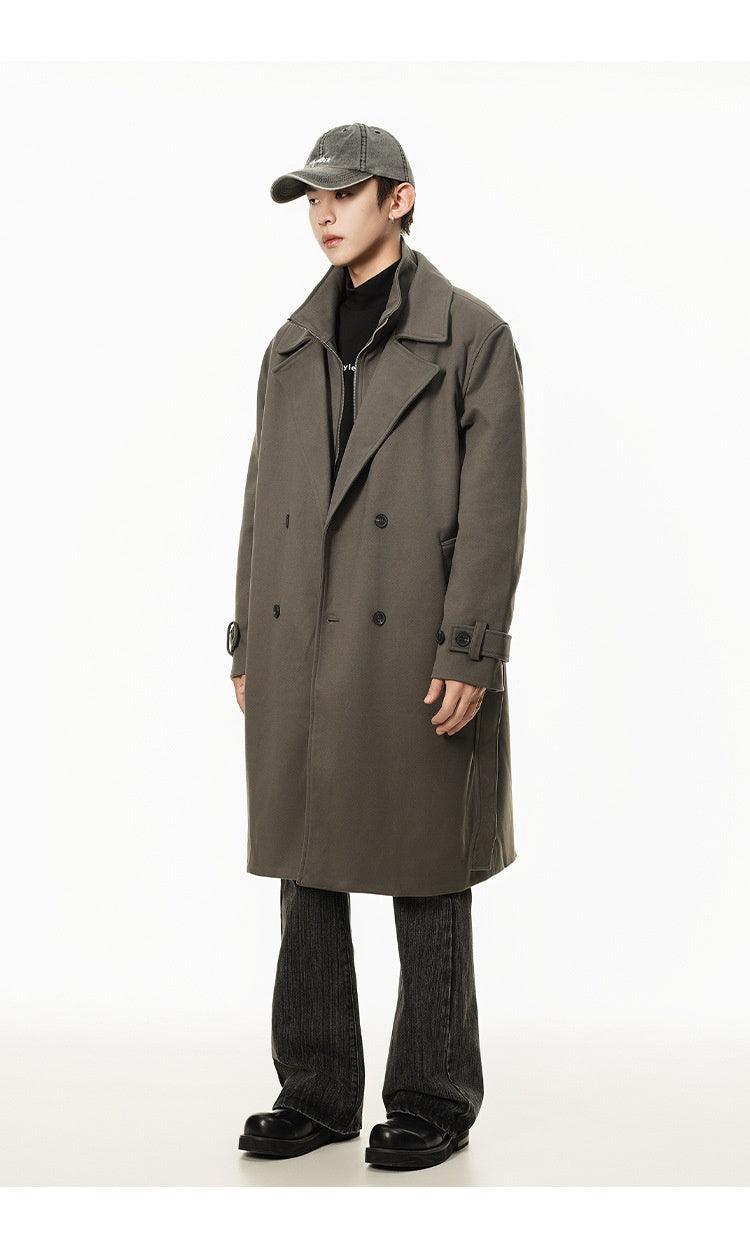 Double Breasted Men's Over the Knee Trench Coat - MRC STOREJacketsMy StoreDouble Breasted Men's Over the Knee Trench Coat – High Grade Elegance - MRC STOREMRC STORECJYD219827307GTBlackL