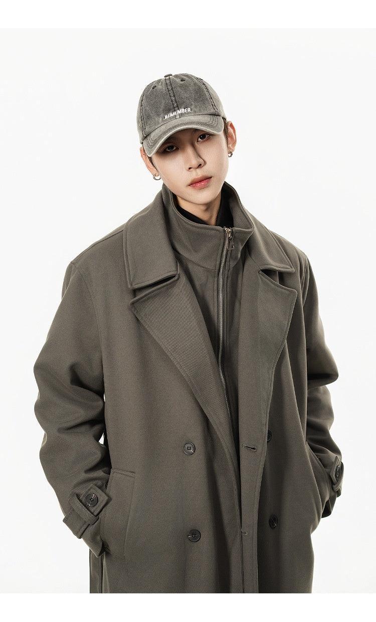 Double Breasted Men's Over the Knee Trench Coat - MRC STOREJacketsMy StoreDouble Breasted Men's Over the Knee Trench Coat – High Grade Elegance - MRC STOREMRC STORECJYD219827302BYGrayL