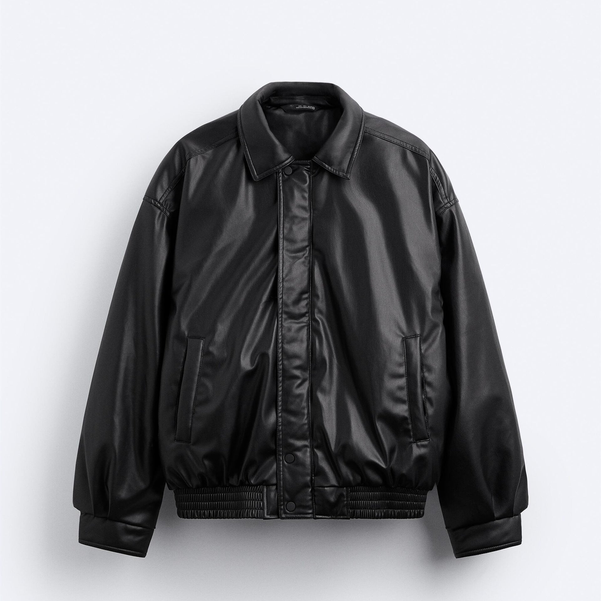 Men's Faux Leather Lapel Cotton Jacket – Black European & American Style - MRC STOREJacketsMy StoreMen's Faux Leather Lapel Cotton Jacket – Black European & American StyleMRC STORECJXZ227074703CXBlackL