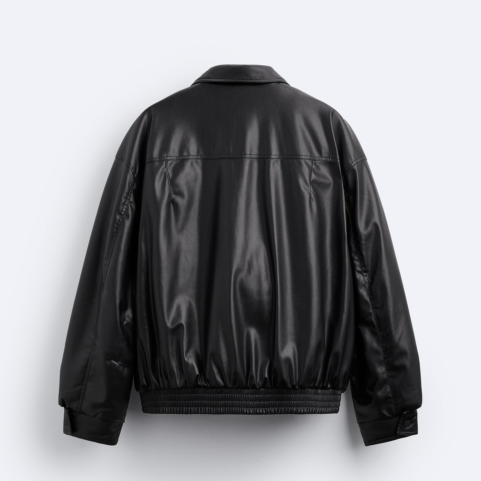 Men's Faux Leather Lapel Cotton Jacket – Black European & American Style - MRC STOREJacketsMy StoreMen's Faux Leather Lapel Cotton Jacket – Black European & American StyleMRC STORECJXZ227074703CXBlackL