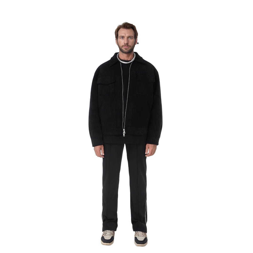 Men’s Fur Zipper Big Pocket Jacket Coat – Warm Winter Streetwear - MRC STOREJacketsMy StoreMen’s Fur Zipper Big Pocket Jacket Coat – Warm Winter Streetwear My Store MRC STORECJXZ245631607GTBlackL