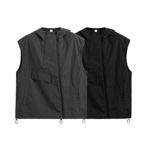 Unisex Hooded Vest - Zipper Japanese Street Coat - MRC STOREJacketsMy StoreUnisex Hooded Vest - Zipper Japanese Street Coat My Store MRC STORECJYD235855307GTDark GrayL