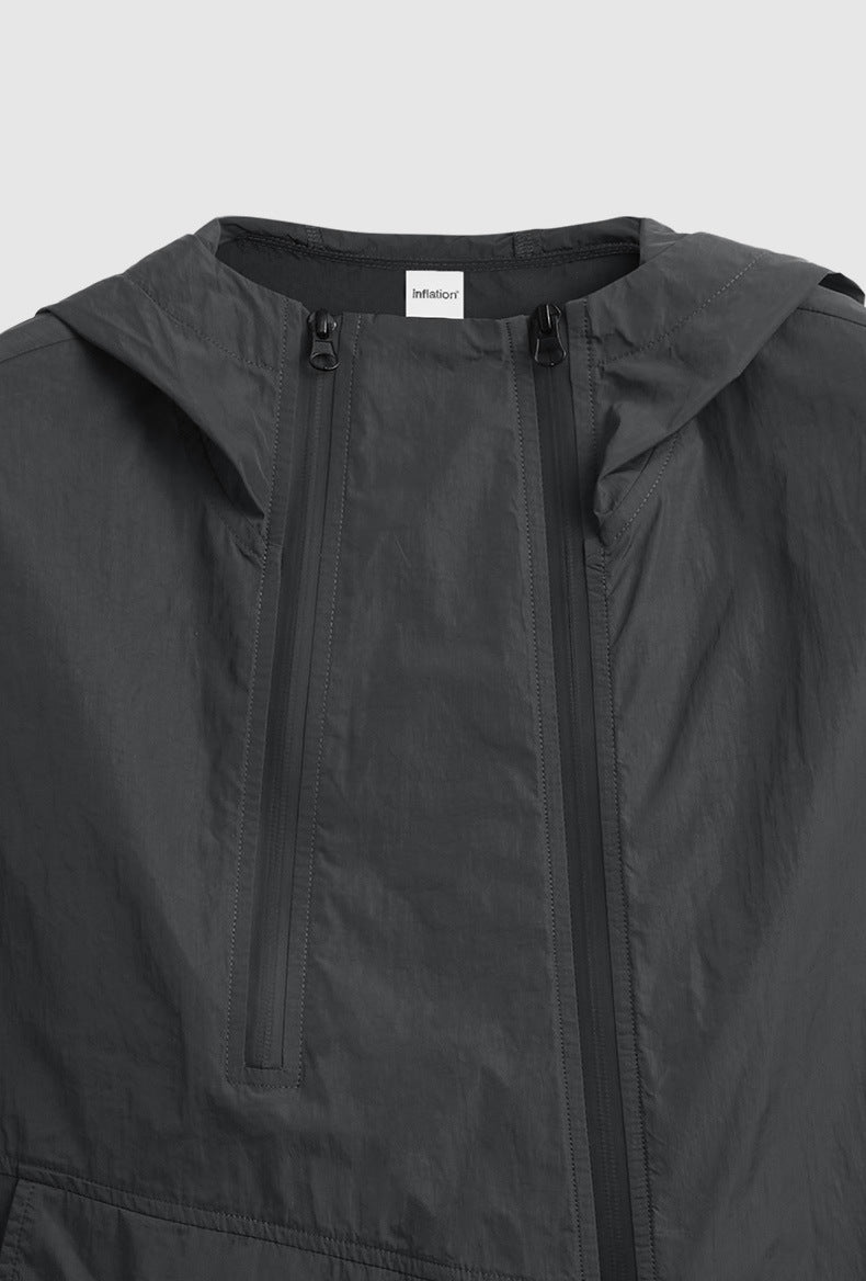 Unisex Hooded Vest - Zipper Japanese Street Coat - MRC STOREJacketsMy StoreUnisex Hooded Vest - Zipper Japanese Street Coat My Store MRC STORECJYD235855307GTDark GrayL