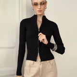 Women’s Double Zipper Thermal Cardigan - MRC STOREJacketsMy StoreWomen’s Double Zipper Thermal Cardigan My Store MRC STORECJMY249044906FUBlackL