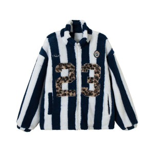 Lamb Wool Coat – Retro Plaid - MRC STOREJacketsMy StoreFashion Coat Personalized Women's Lamb Wool Coat – Retro Plaid and Solid Design for Teens - MRC STOREMRC STORECJPK217128002BYBlue And White StripesL