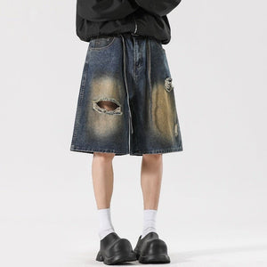 Men’s Ripped Jeans - American High Street Retro - MRC STOREjeansMy StoreMen’s Ripped Jeans - American High Street Retro My Store MRC STORECJYD240189405EV2XLRetro Blue