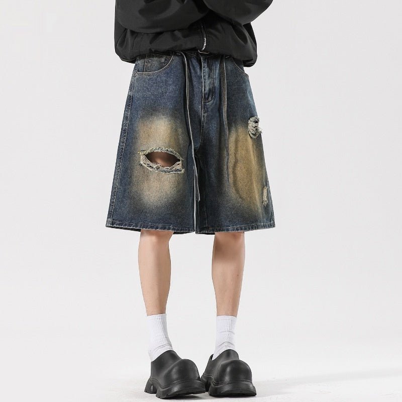 Men’s Ripped Jeans - American High Street Retro - MRC STOREjeansMy StoreMen’s Ripped Jeans - American High Street Retro My Store MRC STORECJYD240189405EV2XLRetro Blue