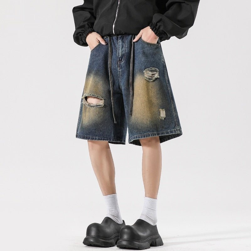 Men’s Ripped Jeans - American High Street Retro - MRC STOREjeansMy StoreMen’s Ripped Jeans - American High Street Retro My Store MRC STORECJYD240189405EV2XLRetro Blue