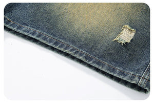 Men’s Ripped Jeans - American High Street Retro - MRC STOREjeansMy StoreMen’s Ripped Jeans - American High Street Retro My Store MRC STORECJYD240189405EV2XLRetro Blue