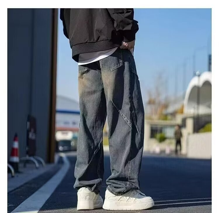 Men’s Distressed Jeans - Retro Loose Blue Black - MRC STOREjeansMy StoreMen’s Distressed Jeans - Retro Loose Blue Black My Store MRC STORECJXX235701111KPBlack2XL