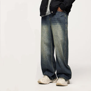 Men’s Wide Leg Jeans - Washed Cut Trousers - MRC STOREjeansMy StoreMen’s Wide Leg Jeans - Washed Cut Trousers My Store MRC STORECJXX240661303CXBlack And GrayL