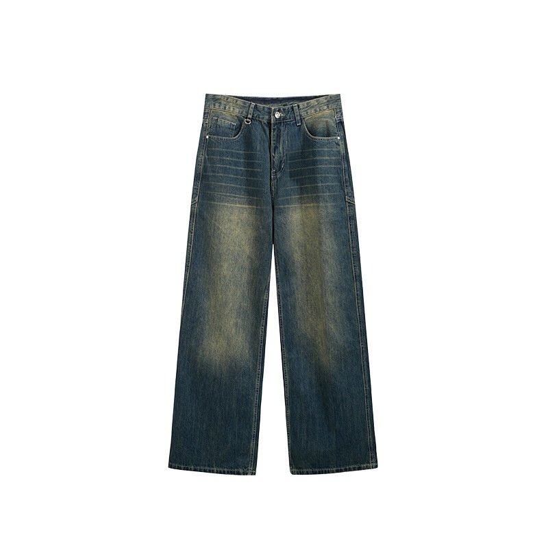 Men’s Wide Leg Jeans - Washed Cut Trousers - MRC STOREjeansMy StoreMen’s Wide Leg Jeans - Washed Cut Trousers My Store MRC STORECJXX240661303CXBlack And GrayL