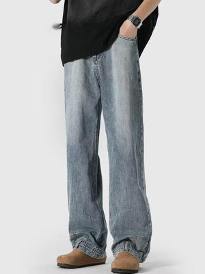 Retro High Street Jeans – Straight - Leg Loose Cotton Trousers for Couples - MRC STOREjeansMy StoreRetro High Street Jeans – Straight - Leg Loose Cotton Trousers for Couples - MRC STOREMRC STORECJXX228205005EVBlue2XL