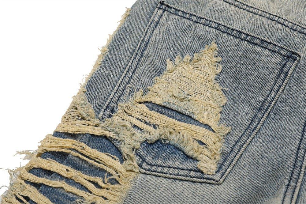 High Street Hand Scratched Whiskering Flare Jeans – Blue Denim - MRC STOREjeansMy StoreHigh Street Hand Scratched Whiskering Flare Jeans – Blue Denim - MRC STOREMRC STORECJNZ156168703CXBlueL