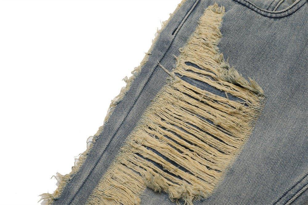 High Street Hand Scratched Whiskering Flare Jeans – Blue Denim - MRC STOREjeansMy StoreHigh Street Hand Scratched Whiskering Flare Jeans – Blue Denim - MRC STOREMRC STORECJNZ156168703CXBlueL