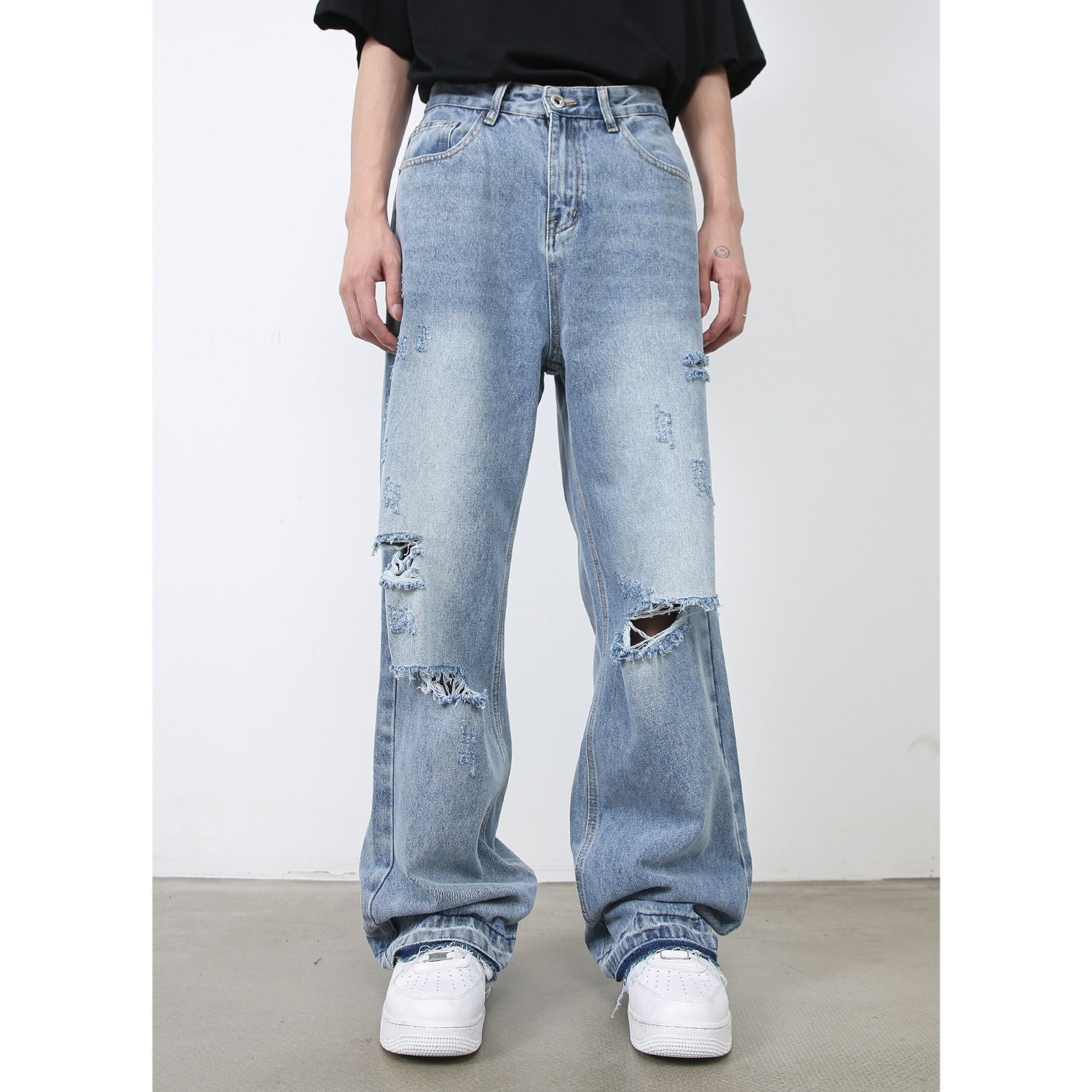 Ripped Jeans - Retro High Street Blue - MRC STOREjeansMy StoreMen’s Ripped Jeans - Retro High Street Blue My Store MRC STORECJXX235397403CXBlueL