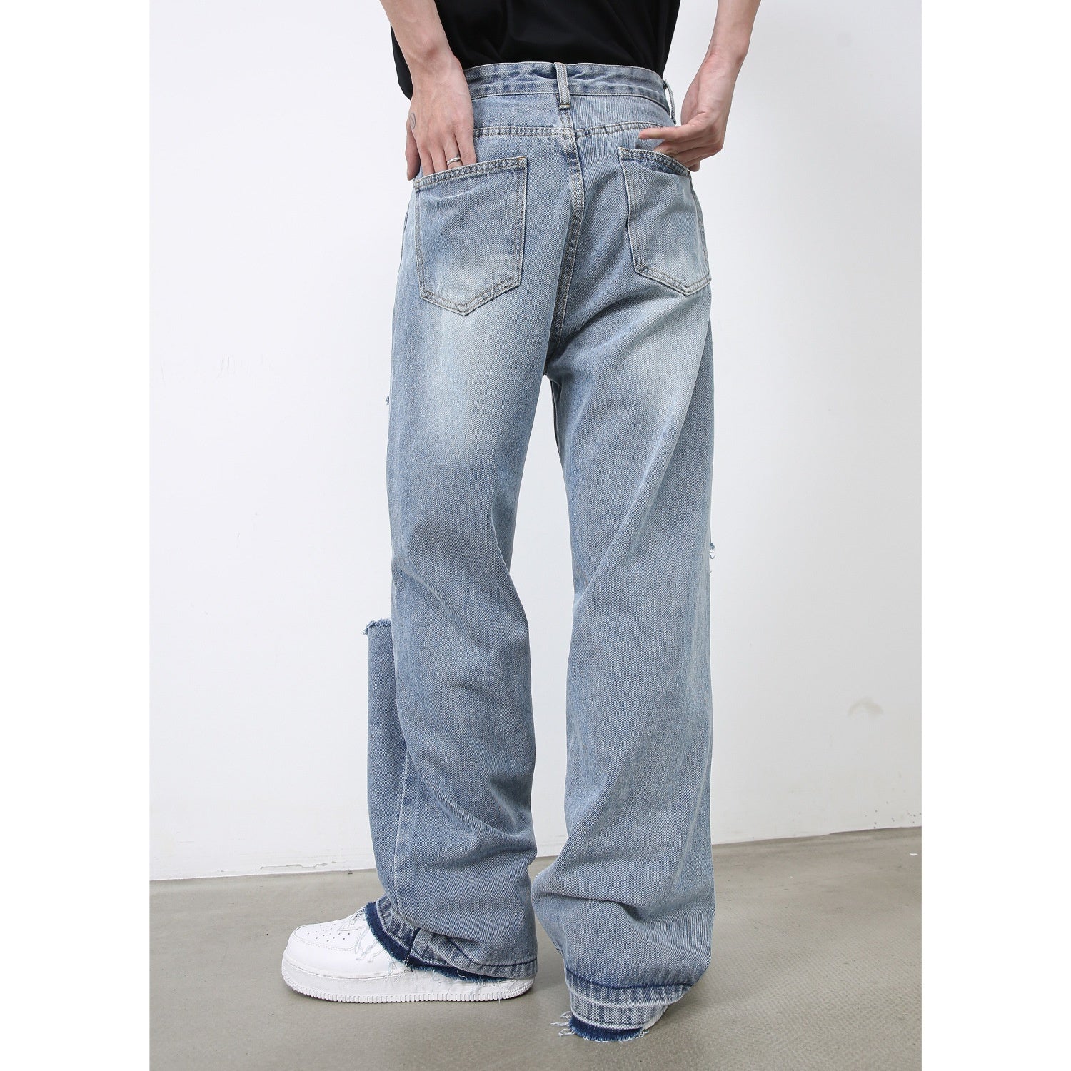 Ripped Jeans - Retro High Street Blue - MRC STOREjeansMy StoreMen’s Ripped Jeans - Retro High Street Blue My Store MRC STORECJXX235397403CXBlueL