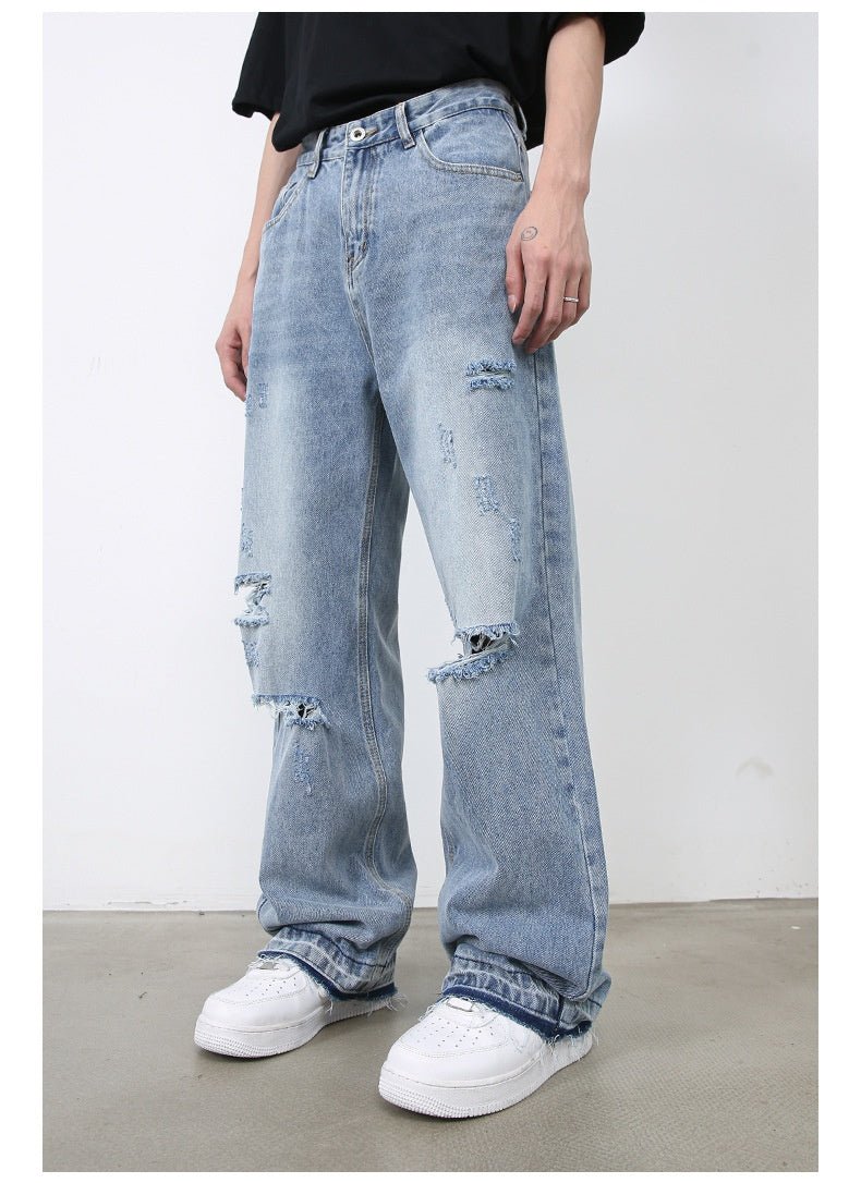 Ripped Jeans - Retro High Street Blue - MRC STOREjeansMy StoreMen’s Ripped Jeans - Retro High Street Blue My Store MRC STORECJXX235397403CXBlueL