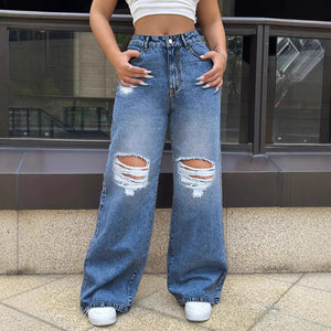 Women’s Ripped Jeans - Wide Leg Washed Blue - MRC STOREjeansMy StoreWomen’s Ripped Jeans - Wide Leg Washed Blue My Store  29.99MRC STORECJNZ236141909IRBlueL