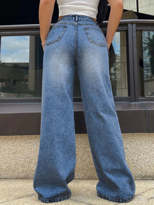 Women’s Ripped Jeans - Wide Leg Washed Blue - MRC STOREjeansMy StoreWomen’s Ripped Jeans - Wide Leg Washed Blue My Store MRC STORECJNZ236141909IRBlueL
