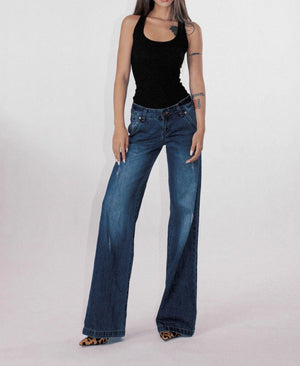 Retro Jeans - Low Waist Washed Blue - MRC STOREjeansMy StoreWomen’s Retro Jeans - Low Waist Washed Blue My Store  42.38MRC STORECJNZ235199003CXDark Blue Common StyleM