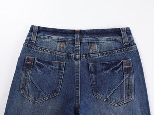 Retro Jeans - Low Waist Washed Blue - MRC STOREjeansMy StoreWomen’s Retro Jeans - Low Waist Washed Blue My Store MRC STORECJNZ235199003CXDark Blue Common StyleM