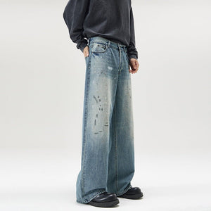 Men’s Loose Jeans - Splash - Ink Washed Style - MRC STOREjeansMy StoreMen’s Loose Jeans - Splash - Ink Washed Style My Store MRC STORECJNZ241563005EVIce Blue2XL