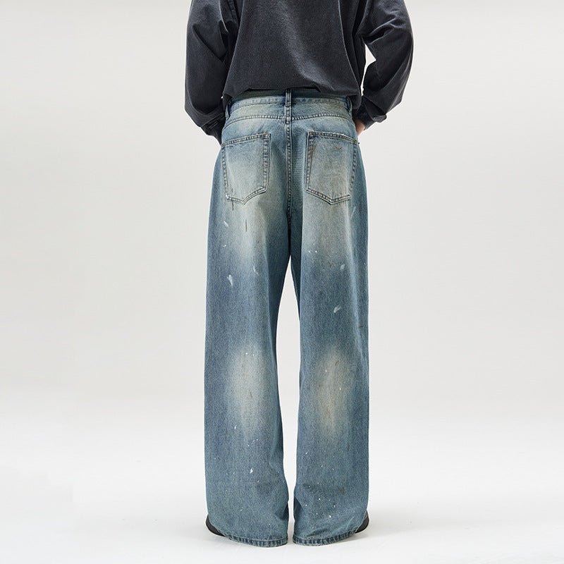 Men’s Loose Jeans - Splash - Ink Washed Style - MRC STOREjeansMy StoreMen’s Loose Jeans - Splash - Ink Washed Style My Store MRC STORECJNZ241563005EVIce Blue2XL