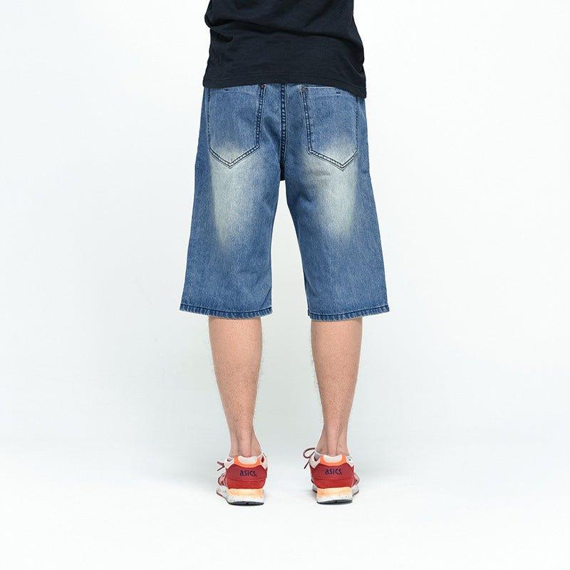 Loose Fit Hip Hop Capri Pants – High Waist Denim for Summer - MRC STOREjeansMy StoreLoose Fit Hip Hop Capri Pants – High Waist Denim for Summer - MRC STOREMRC STORECJNZ166774001AZLight Blue30