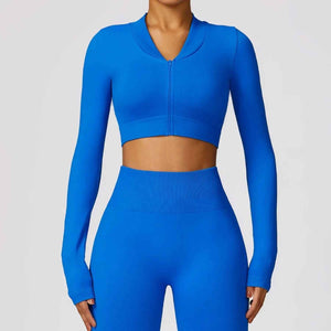Seamless Nylon Cardigan - MRC STOREnylonMy StoreSeamless Nylon CardiganMRC STORECJDK199839306FUKlein BlueL
