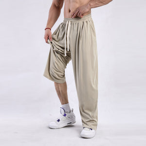 Men’s Wide - Leg Pants - Draping Casual Trousers - MRC STOREpant'sMy StoreMen’s Wide - Leg Pants - Draping Casual Trousers My Store MRC STORECJXX243040409IRApricotL